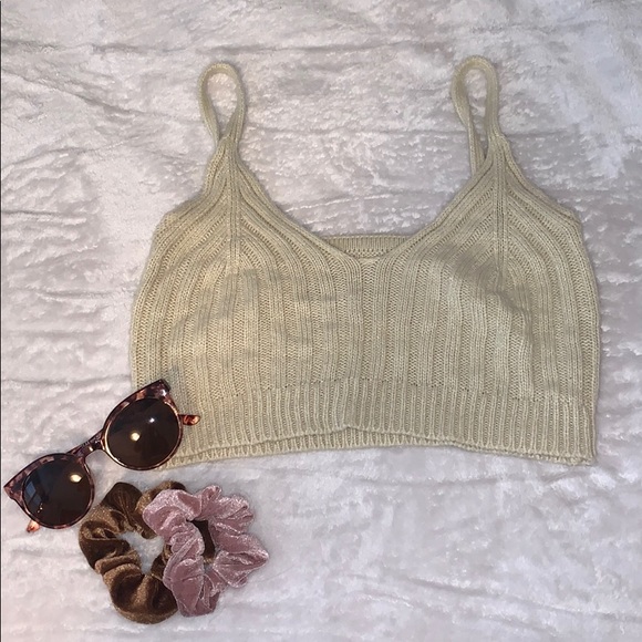 Cropped Knit Tank - Picture 1 of 2